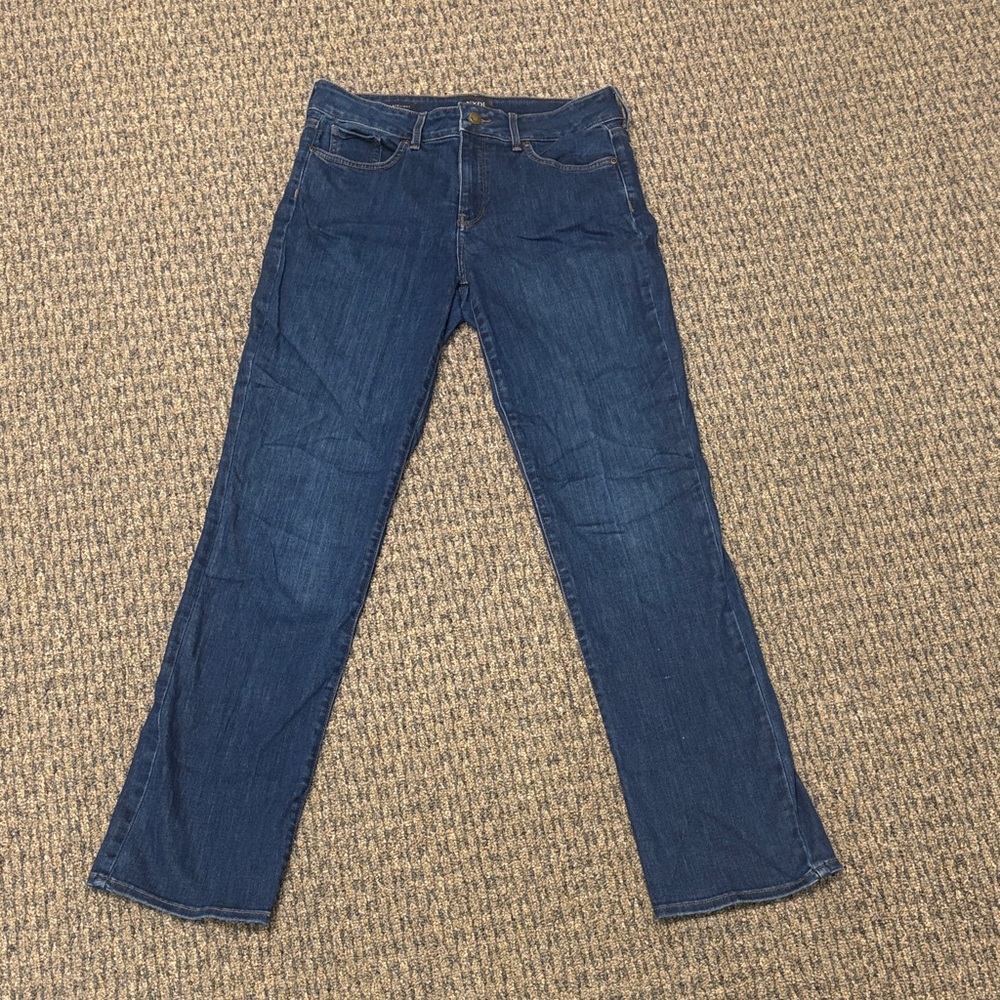 NYDJ Dark Blue Straight Leg Jeans